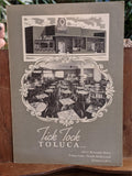 1948 Tick Tock Toluca North Hollywood Toluca Lake California Restaurant Menu