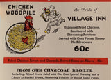 1942 Village Inn Los Feliz At Brand In Glendale California Vintage Menu