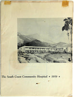Rare 1959 Program South Coast Community Hospital Laguna Beach California Mission