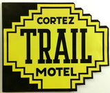 1950's Original Menu Cortez Trail Motel Restaurant Possibly Colorado