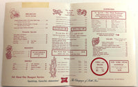 1960's Original Menu Slim Olson's Cafe Truck Stop Elko Nevada Miller Beer Cover