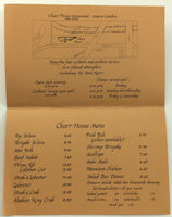 1970's Chart House Original Restaurant Menu Boise Idaho