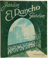 Vintage El Rancho Garden Original Restaurant Menu Republic Of Panama