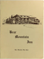 1960's Bear Mountain Inn State Park Original Restaurant Dinner Menu New York