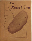 1966 The Russet Inn Original Vintage Restaurant Menu Idaho