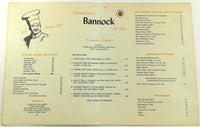 1960's Bannock Hotel Western International Restaurant Menu Pocatello Idaho