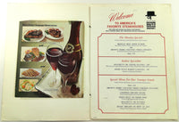 1970's Original Vintage Menu GIRVES BROWN DERBY Restaurants Ohio