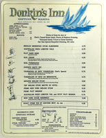 1966 Donkin's Inn Neptune Marina Restaurant Menu Marina Del Rey California