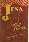 1948 Jena Buffet Cocktail Original Vintage Restaurant Menu Mexico City DF Mexico