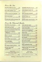 1967 Canlis' Old Large Restaurant Menu Honolulu San Francisco Seattle Portand