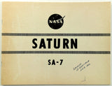1964 NASA Saturn SA-7 Apollo Spacecraft Booklet Kennedy Space Center Cocoa Beach