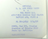 1958 Official US Air Force Photograph Patrick AFB Douglas Erection Missle #119