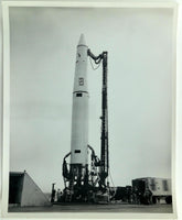 1960 Official US Air Force Photo Patrick AFB Thor Missile #256 Before Launch