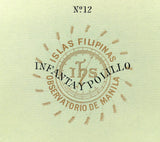 1899 Official US Navy Jesuit Observatory Map Philippine Islands Polillo Infanta