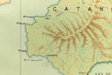 1899 US Navy Jesuit Observatory Map Philippine Islands Catanduanes Camarines Sur