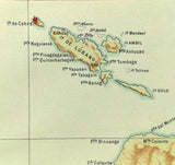 1899 Official US Navy Jesuit Observatory Map Philippine Islands Isla De Mindoro