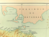 1899 Official US Navy Jesuit Observatory Map Philippine Islands Isla De Mindoro