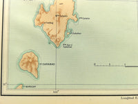 1899 Official US Navy Map Philippine Islands Romblon Tablas Sibuyan Banton Alad