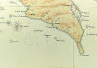 1899 Official US Navy Map Philippine Islands Masbate Ticao Puerto De Palanog