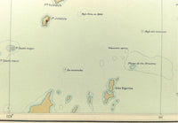 1899 Official US Navy Map Philippine Islands Masbate Ticao Puerto De Palanog