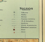 1899 Official US Navy Map Philippine Islands Isla Panay Guimaras Gigantes