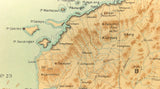1899 Official US Navy Map Philippine Islands Isla De Bohol Panglao Lapinin Grand
