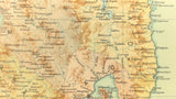 1899 Official US Navy Map Philippine Islands Isla Mindanao Oriental Samal Davao