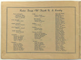 July 4 1919 4th Cavalry Troop M Army Dinner Menu & Roster McAllen Texas