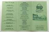 1980's O.B.'s Pub & Restaurant Original Vintage Menu Truckee California