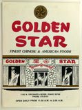 1980's Golden Star Original Chinese Laminated Restaurant Menu Boise Idaho