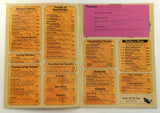 1980's Perko's Koffee Kup Original Restaurant Menu Porterville California