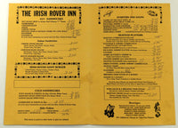 1985 The Irish Rover Inn Original Vintage Restaurant Menu Penndel Pennsylvania