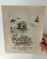 1980's The Plantation Restaurant & Landmark Lounge Menu Spokane Washington