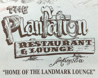 1980's The Plantation Restaurant & Landmark Lounge Menu Spokane Washington