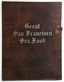 1980's Great San Francisco Sea Food Original Vintage Restaurant Menu