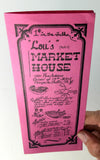 1970's Lou's Pete's Market House Menu Little Italy Niagara Falls New York