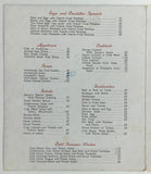 1950's Gus Steven's Restaurant Biloxi Mississippi Original Vintage Menu