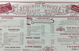 Vintage Menu Fourth Street Shrimp Store Restaurant St. Petersburg Florida