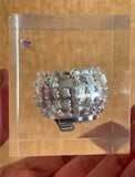 1961 Lucite Cube Paperweight IBM SELECTRIC TYPEWRITER Golf Ball Scribe 12