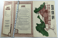 1987 THE RED BARN Restaurant Original Vintage Menu Large & Laminated