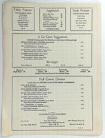 1950's Restaurant Mystery Menu ? Calico Cafe Restaurant ?