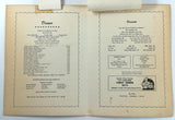 1950's THE COUNTRY KITCHEN Restaurant Vintage Original Menu