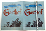MCGUIRES GASTHOF Restaurant Vintage Original Menu J. M. Lambert & W. G. Glennon