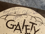 1970's 1980's Gaiety Delicatessen Restaurant Palm Springs California Signed Menu