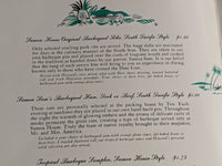 1940's 1950's Samoa House Sherman Oaks California Menu Tiki Pacific Islands BBQ