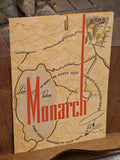 1946 Monarch Cafe Restaurant Reno Nevada Original Vintage Menu