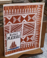 1970 Hotel Matavai Restaurant Papeete Tahiti French Polynesia Tiki Menu