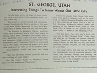 1948 Sugar Loaf Cafe Restaurant St. George Utah Vintage Menu