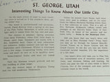 1948 Sugar Loaf Cafe Restaurant St. George Utah Vintage Menu