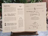 Rare 1948 Lawry's The Prime Rib Restaurant Beverly Hills California Vintage Menu